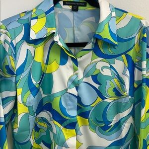 Boston proper waters 70’s inspired Charm blouse size 6
